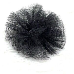 Black Tulle Poof Hair Bow